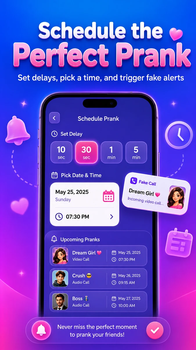 Schedule a simulated call for later